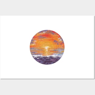 Sunset Seascape Posters and Art